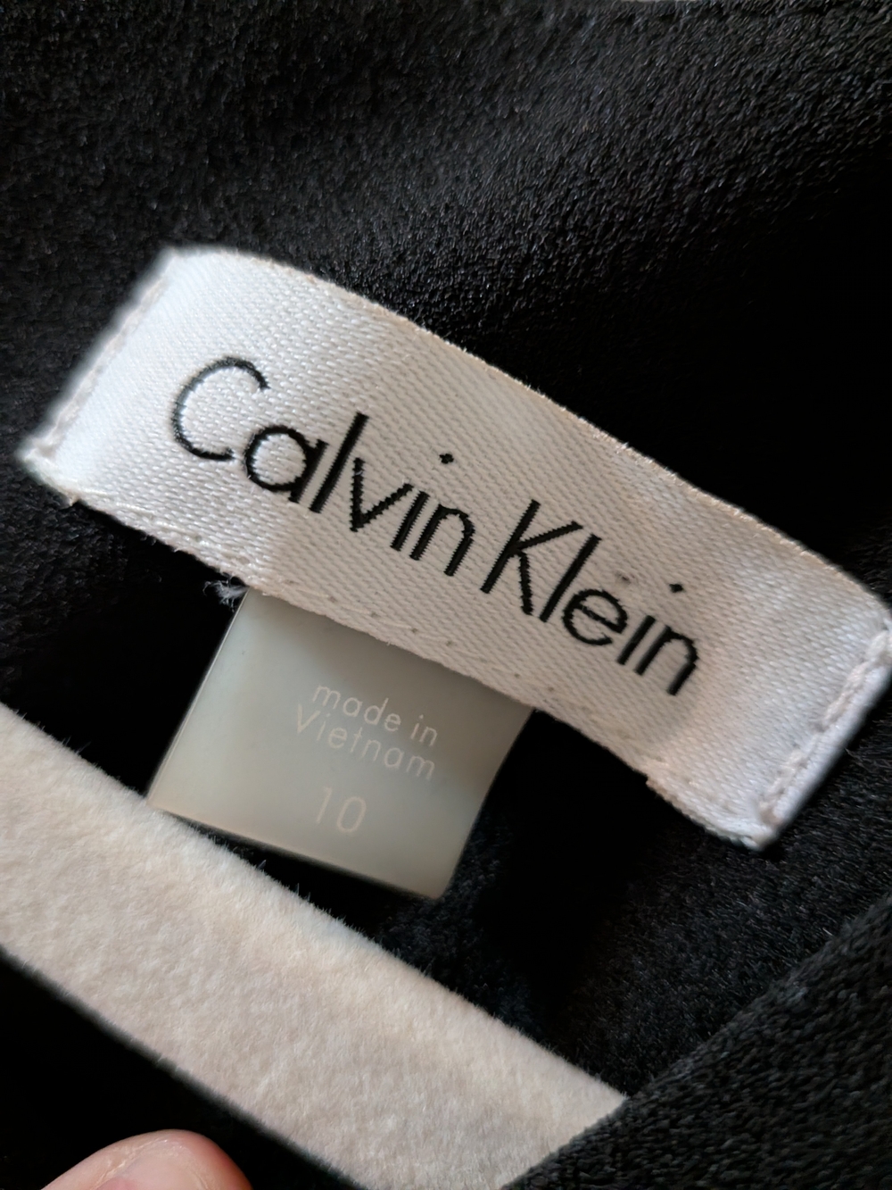 Calvin Klein Black Midi Sheath Dress Size 10 - Picture 2 of 3